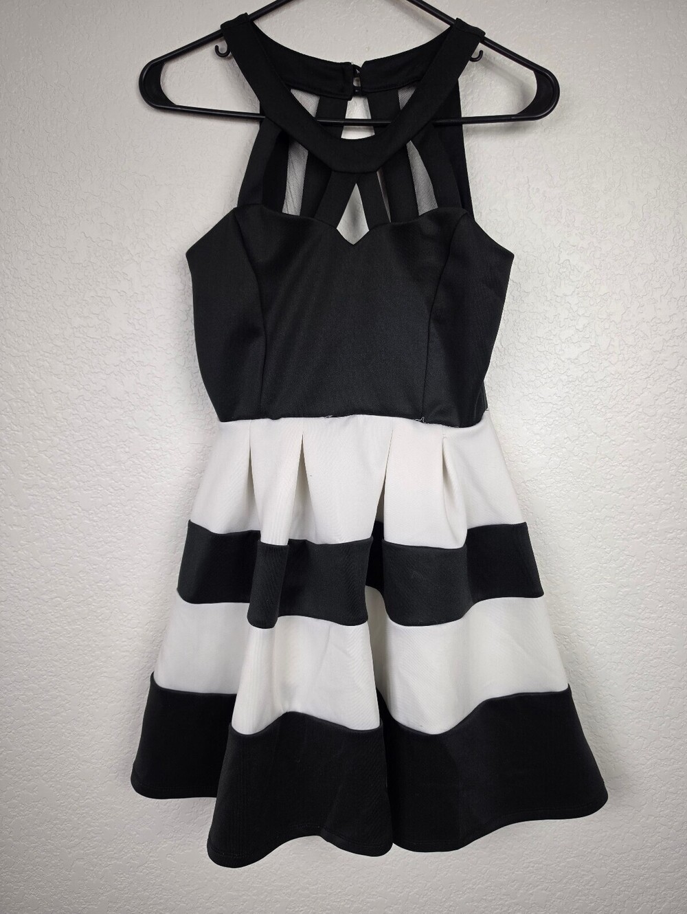 Vintage Crystal Doll Black White Pinup Dress Size 5